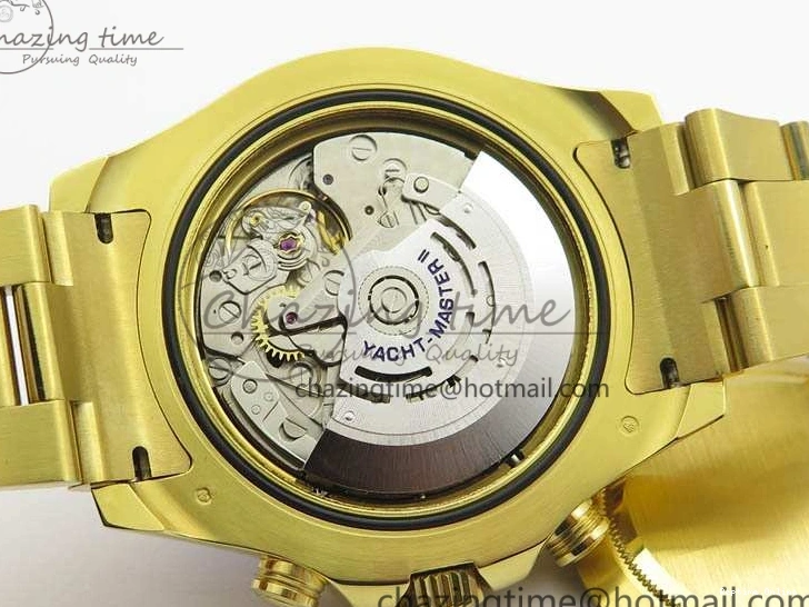 0228 YachtMaster II 116688 YG JF 1:1 Best Edition White Dial Blue Ceramic Bezel On YG Bracelet A Cozy 3577